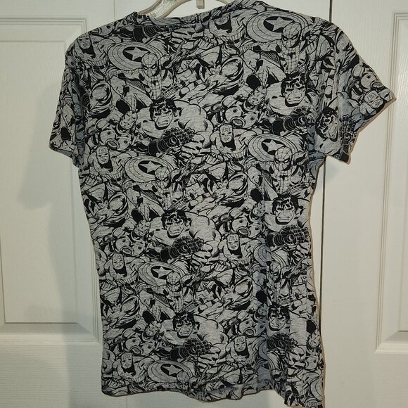 Marvel Comics V-Neck Short Sleeve Tee Shirt - Picture 7 of 8